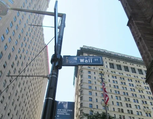 ウォール街の道路標識
