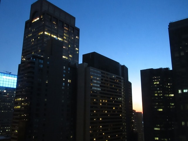 NYヒルトンミッドタウンの部屋からの眺め