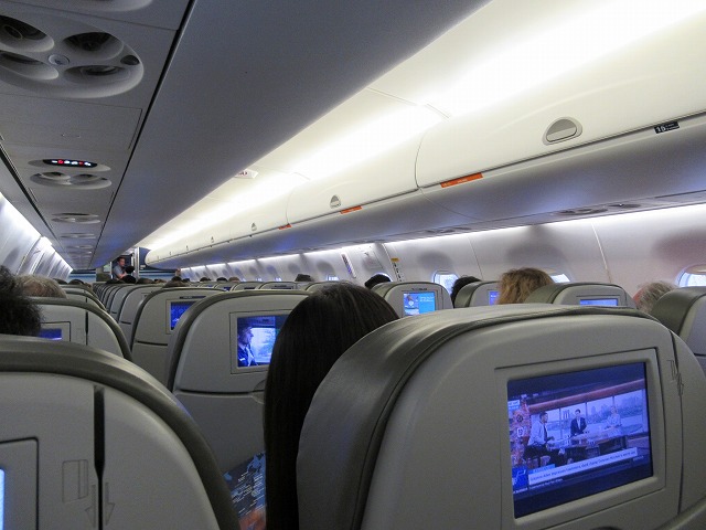 JETBLUE機内の様子