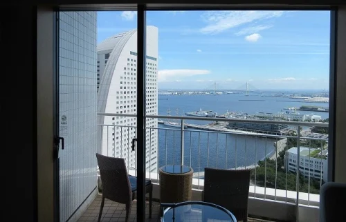 横浜ベイホテル東急ベイビューの部屋からの眺望