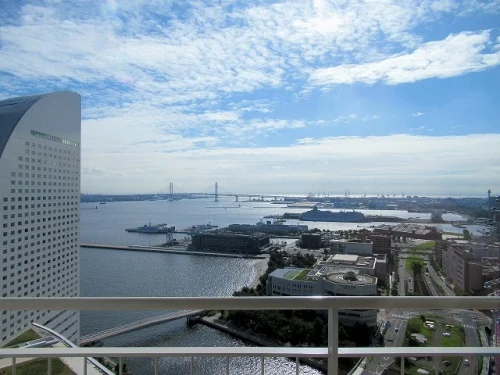 横浜ベイホテル東急の朝の景色