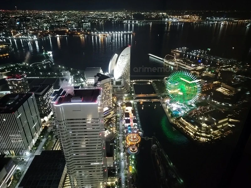 横浜ロイヤルパークホテルスカイリゾートフロア「ザ・クラブ」ベイビューの夜景