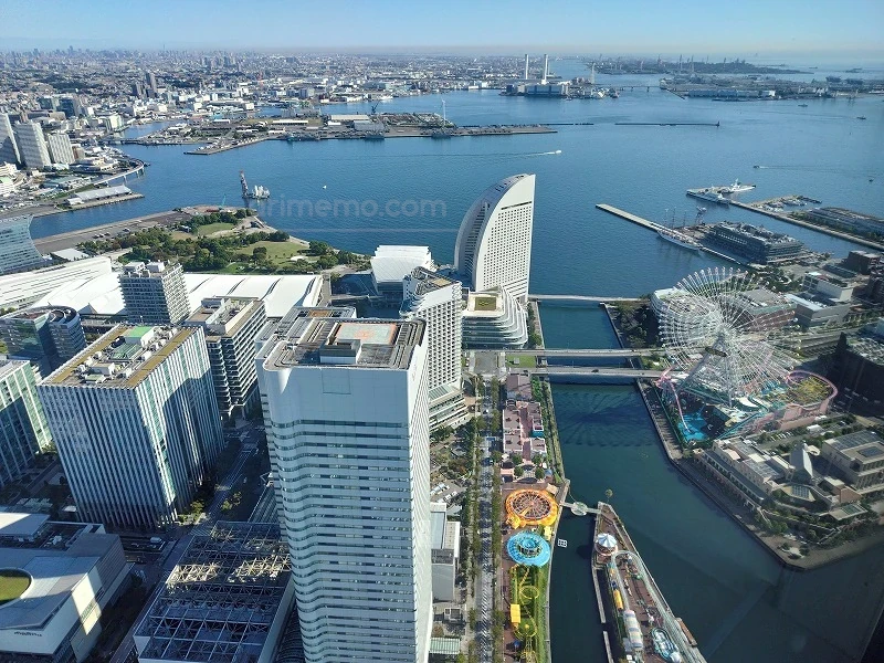 横浜ロイヤルパークホテルスカイリゾートフロア「ザ・クラブ」デラックスツインからの眺望