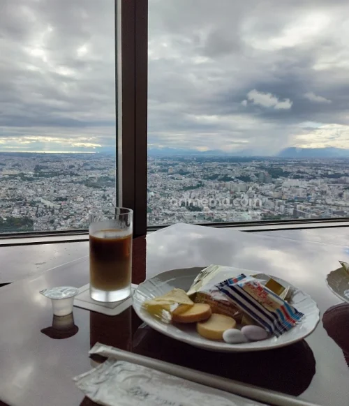 横浜ロイヤルパークホテルのクラブラウンジからの眺め